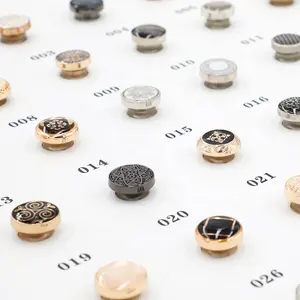 Jinyi Knopffabrik OEM ODM Abaya Thobe Zinclegierung 4-Teil Knopfmuster Markenlogo individueller Knopf aus Metall für Kleidung