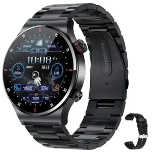 Nuevo Sport Tracker Dispositivos portátiles QW33 Relogio Reloj inteligente Hombres Pantalla táctil completa Reloj inteligente Japón Bt Call Monitor de ritmo cardíaco