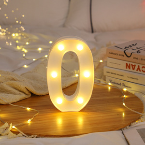 ไฟ LED ตัวเลข '0' ตัวเลขเรืองแสงสำหรับงานปาร์ตี้ ตัวอักษรเรืองแสงขนาดเล็ก ใช้พลังงานจากแบตเตอรี่ สำหรับตกแต่งวันเกิด - Product Image 1