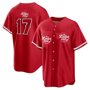 Jersey de Béisbol Personalizado Estilo Americano, Diseño de Cardigan, Manga Corta, Transpirable, de Secado Rápido, Talla Grande, para Hombre, de Poliéster - Product Image 2