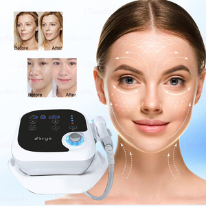 3 in 1 Dcool elektroporasyon mezoterapi makinesi taşınabilir sıcak ve soğuk çekiç yüz sıcak ve soğuk yüz makinesi iyontoforez - Product Image 5