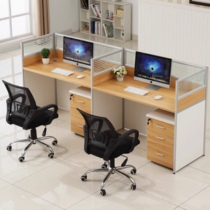 Poste de travail modulaire de bureau moderne, mobilier de bureau pour le personnel, en forme de L, modulaire, cubique, pour 2, 4, 6, 8 personnes, pour immeuble de bureaux - Product Image 2