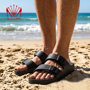 Soft Lightweight EVA Two Strap Adjustable Buckle <b>Slippers</b> Custom Logo Cushion Sole for Indoor Outdoor sandal EVA - Product Image 6