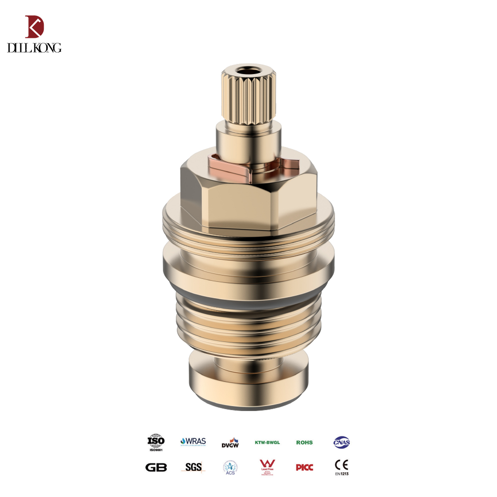 Full Turn G1/2 Brass Faucet Valva Bibcock Corespool Cartridge for Bathroom Kitchen Hot Cold Water