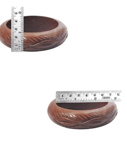 Brazaletes de Madera Natural Hechos a Mano, Diseños Elegantes de Brazaletes de Madera, Brazaletes de Madera Artesanales, Estilo Bohemio Grueso y Elegante en Color Oliva - Product Image 3