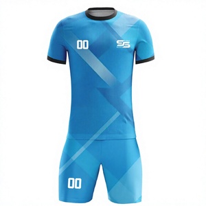 เสื้อฟุตบอลและกางเกงขาสั้นสำหรับผู้ชายเสื้อทีมฟุตบอลพิมพ์ลายแบบซับลิเมชันมืออาชีพ - Product Image 1