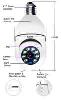 Kamera Bohlam Harga Pabrik 360 IP Kamera Jaringan Kamera Rumah Keamanan 1080P HD Wifi Monitor Bayi Dalam Ruangan