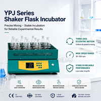 Agitador Orbital para Frascos de Laboratorio, 30-300 rpm Ajustable, Temporizador LCD, para Cultivo Celular, Tinción, Microbiología General, Mezcla de Aguas Residuales
