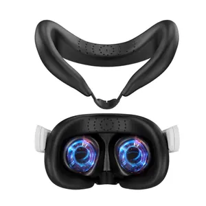Masker silikon pengganti untuk Meta Quest3 VR bantalan wajah antikeringat Headset masker untuk Meta Quest3 penutup bantalan mata