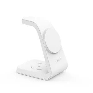 Cargador inalámbrico magnético Universal 3 en 1 para <span class=keywords><strong>iPhone</strong></span> 12/<span class=keywords><strong>13</strong></span>/14, estación de carga rápida para Airpods <span class=keywords><strong>Pro</strong></span> y Apple Watch - Product Image 1