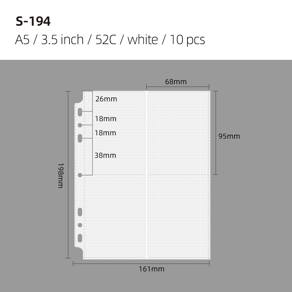 White A5 4 pockets