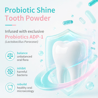 Poudre dentifrice blanchissante à la menthe probiotique, élimine les taches et rafraîchit l'haleine pour les soins bucco-dentaires quotidiens à domicile. Fabrication depuis 35 ans.