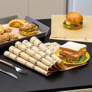 Papel de Envoltura para Alimentos, Biodegradable, Ecológico, Recubierto de PE, Antigrasa, para Comida Rápida, Pollo Frito y Sándwiches - Product Image 1