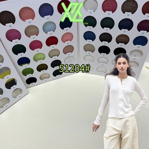 Tela de Punto Elástica CVC 32S, 180G 230G, 65% Poliéster, 30% Algodón, 5% Elastano, Material de Punto Suave para Camisetas de <span class=keywords><strong>Mujer</strong></span> - Product Image 5
