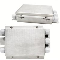 Boîte de jonction étanche IP68 en acier inoxydable pour pont-bascule de pesage multi-canaux, électrique, six-en-un, dix-en-un