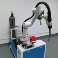Robot de Soldadura MIG Colaborativo Ligero con Capacidad de Carga de 10 kg, Seguimiento de Costura por IA, PLC, Electrónica Automotriz, Motor con Núcleo Blindado