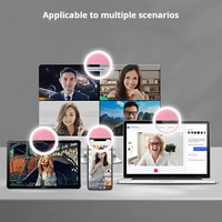 Mini anneau lumineux LED rechargeable portable avec clip pour téléphone, TikTok, vlog, vidéoconférence, maquillage, avec logo personnalisé