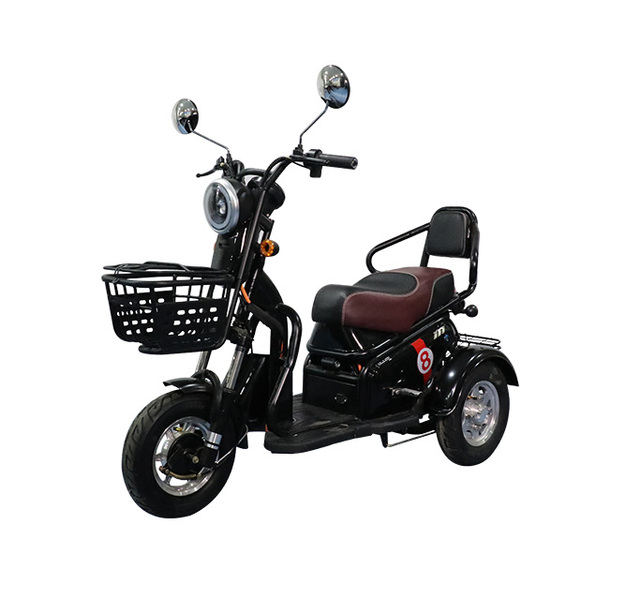 Drop Shipping 350w 48v White Pink Women Urban Step Through Electric City Bike Electric Tricycle 3 Wheel Electric Bike Big Power