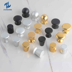Aluminum Alloy Cabinet <strong>Door</strong> Handle Round <strong>Knobs</strong> Kitchen Drawer Pulls with Brushed Nickel Finish Furniture <strong>Knobs</strong> - Product Image 5