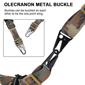 전술 페로 스타일 금속 후크 슬링스터 2 포인트 슬링 사냥 퀵 풀 탭 2 포인트 슬링 - Product Image 6