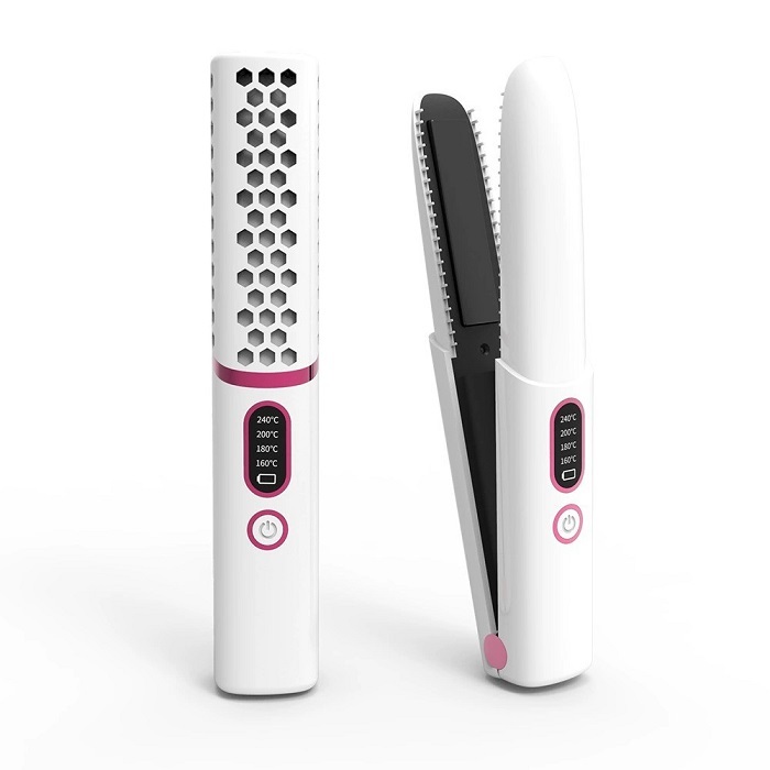 Hair Straightener Brush Flat Iron 2