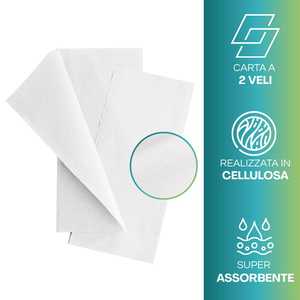 Serviette de toilette BulkySoft Z-Fold 21,5x24 cm, 2 plis, confortable, sans encre, pour distributeurs - Product Image 4