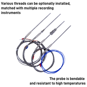 Industriële Rtd <span class=keywords><strong>Thermometer</strong></span> Flexibele Roestvrijstalen Slangklasse Nauwkeurigheid Geïmporteerde <span class=keywords><strong>Pt100</strong></span> Weerstaan Trillingscorrosie Op Maat - Product Image 5