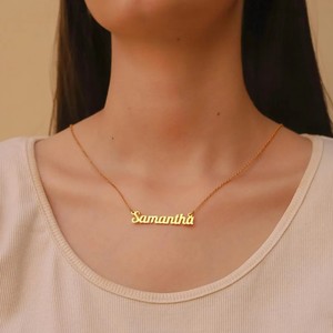 Haomi, collar de joyería de horóscopo de doble signo chapado en oro personalizable, Letra de mamá de moda e iniciales del zodiaco para mamá budista - Product Image 4