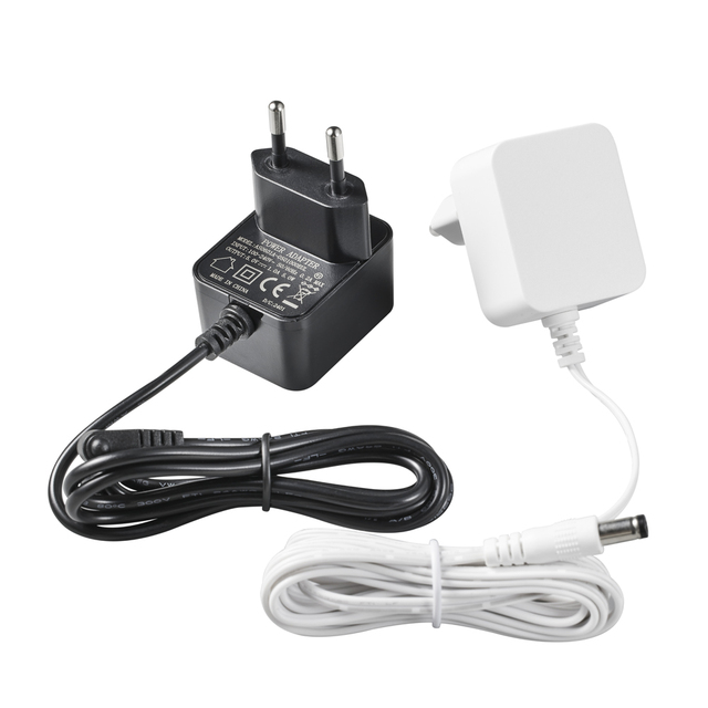 Wholesale 5V 1.2A 12V 0.5A White AC/DC Power Adapter for LED Lights with Plug-In Connection CE GS Certified