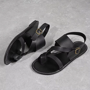 Summer New Women's Flats Korean Version Platform Beach Sandals Large Size Slip-On Closure Fashionable and Breathable - Product Image 4