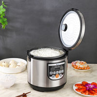 Cuisinière à riz électrique intelligente à prix d'usine en gros - Cuiseur à pression multifonction en acier inoxydable de haute qualité avec tasse à mesurer