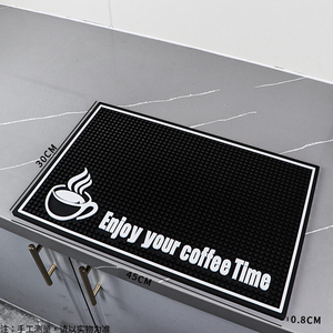 Rutschfeste, abtropfbare Silikon-Espresso-Barmatte, Gummi-Barmatte, PVC-Arbeitsplatten-Barmatte mit individuellem Logodruck - Product Image 6