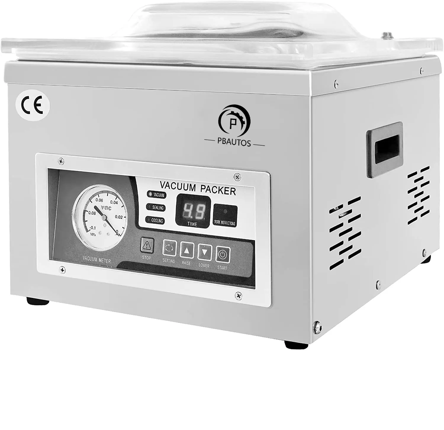Machine à emballer sous vide automatique DZ 260A CE, machine à emballer sous vide commerciale à chambre unique pour aliments