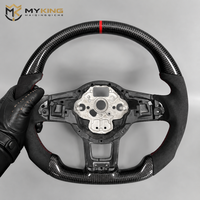 Volant de course en fibre de carbone, directement de l'usine, pour Volkswagen Golf 4 5 6 6R 7 7R 7.5 8 Mk5 6 7 Mk8 Polo Scirocco Passat