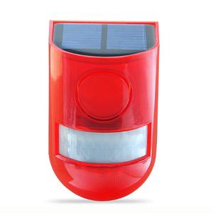 Lampe solaire sans fil à détecteur de mouvement 110 dB avec alarme sonore et lumière stroboscopique clignotante pour extérieur - Product Image 2