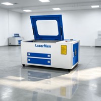 Machine de découpe et de gravure au laser CO2 LaserMen 4030, petite taille, 50W 80W, haute vitesse, haute précision, papier, bois, MDF, cuir, AI/DXF