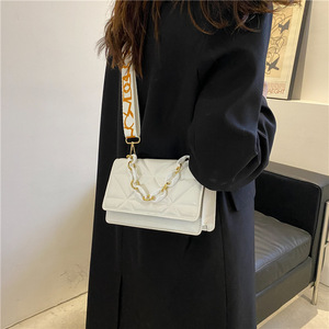 Mini <span class=keywords><strong>Borsa</strong></span> Tote Monospalla alla Moda da <span class=keywords><strong>Donna</strong></span>, Borsetta a Tracolla con Doppio Manico <span class=keywords><strong>e</strong></span> Decorazione a Catena, Impermeabile - Product Image 6