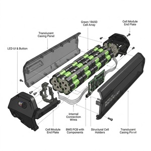 Batterie Dorado 36v 17.5ah pour vélo électrique <span class=keywords><strong>Brumaire</strong></span> Nebula Long Tail 48v Haobike PowerCruiser H 10G Verve Pantera 250w 750w - Product Image 2