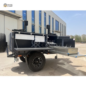 Mini caravane avec toilettes et <span class=keywords><strong>douche</strong></span> camping-car tout-terrain petite fourgonnette hybride 12 pieds véhicule hors route Camping pour une utilisation en extérieur - Product Image 3