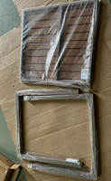 Meilleur prix ensemble de jardin tous temps 70cm 80cm table et chaise de restaurant carrée mobilier d'extérieur en bois plastique