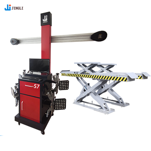 Çift seviye büyük makaslı kaldırma tekerleği dört tekerlekli konumlandırma ekipmanları 3 d tekerlek hizalama makinesi - Product Image 6