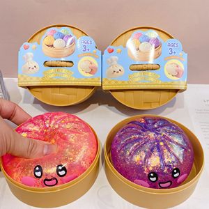 Offre Spéciale : Jouet Anti-Stress Squishy Pâton Souriant à Paillettes, à Remontée Lente, pour Tous les Âges, Moments de Détente - Product Image 4