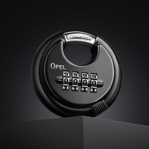 Serrure à combinaison ronde en acier inoxydable 304, cadenas à disque à 4 chiffres, résistant aux intempéries, réinitialisable - Product Image 6