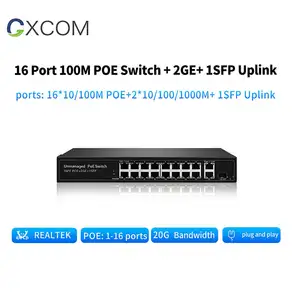 OEM Unmanaged 100mbps Poe Switch 4 8 16 24 Port Cctv Network Ethernet Poe Switch