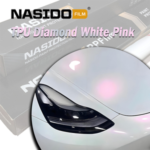 NASIDO TPU Diamond White Pink Accessoires de voiture Anti-Scratch Vinyl Wrap Self-Healing PPF Car Films for Body Color-Changing - Product Image 2