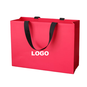 Wholesale Custom Logo Printed Extra <b>Large</b> Grocery <b>Bag</b> Packaging White Clothing <b>Gift</b> Shopping Tote Paper <b>Bag</b> with Handle OEM - Product Image 1