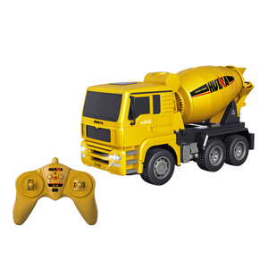 LEHOO Huina <span class=keywords><strong>1333</strong></span> 1/18 Modelo de ingeniería Vehículo 2,4 GHz Control remoto Camión mezclador de cemento Juguete con luces y sonido - Product Image 1