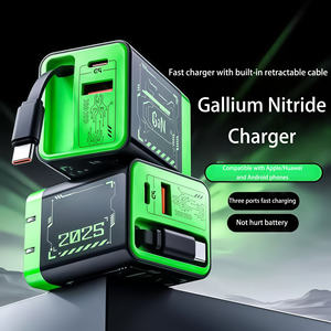 <span class=keywords><strong>Chargeur</strong></span> super rapide GaN <span class=keywords><strong>67W</strong></span> avec câble rétractable, triple port de charge : USB-A/C compatible avec les téléphones mobiles <span class=keywords><strong>Apple</strong></span> et Huawei - Product Image 2
