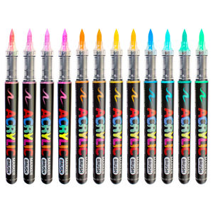 12 цветов, набор акриловых маркеров для рисования, разных цветов для творческих выражений - Product Image 6