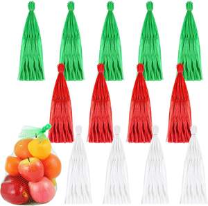 Bolsas de malla de nailon reutilizables con cierres de lazo para almacenamiento de frutas y verduras - Product Image 1